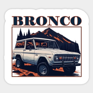 bronco - vintage Sticker